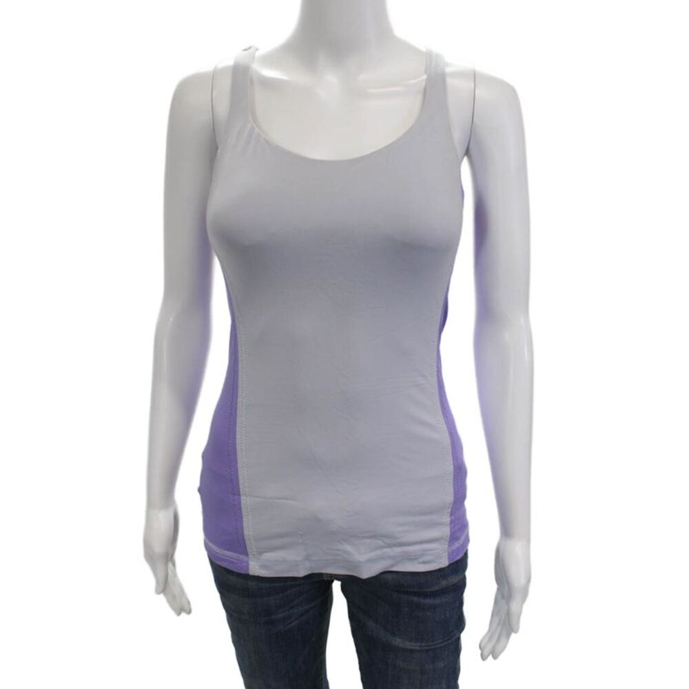Lululemon Womens Color Block Padded Sleeveless Active Top Purple Size 6